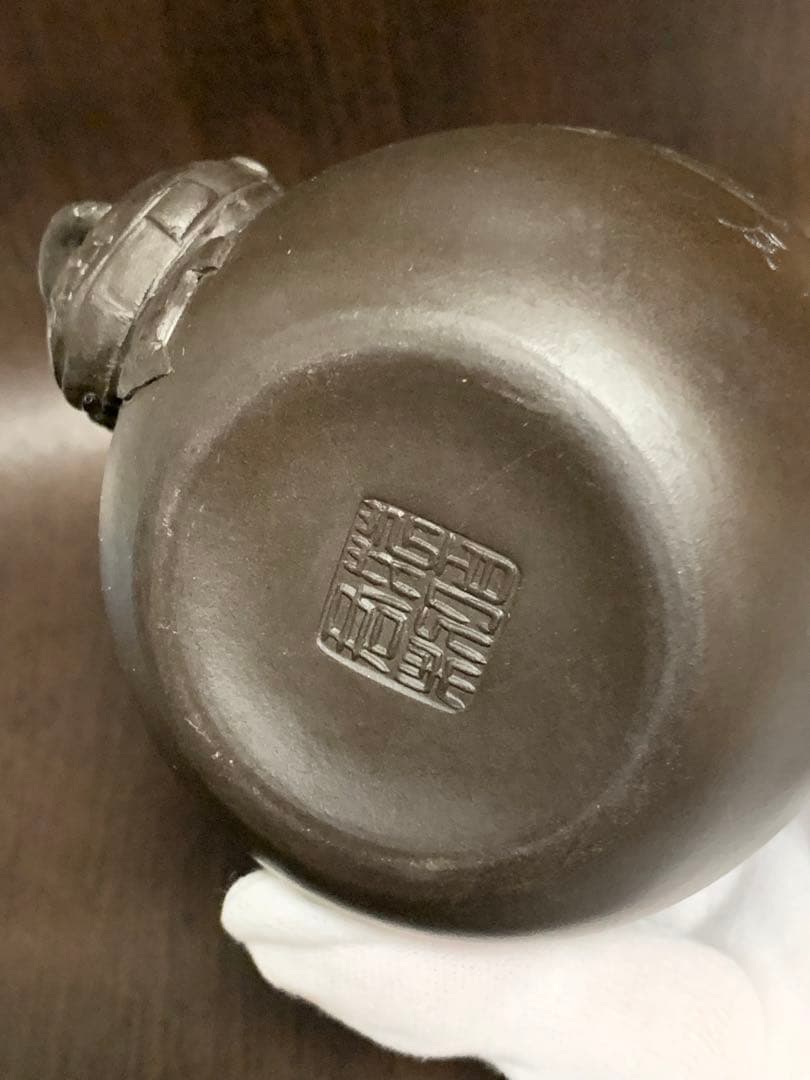 《希少アンティーク品》《送料無料》⭐︎ 龍の急須　レリーフ彫刻　陶器♪⭐︎