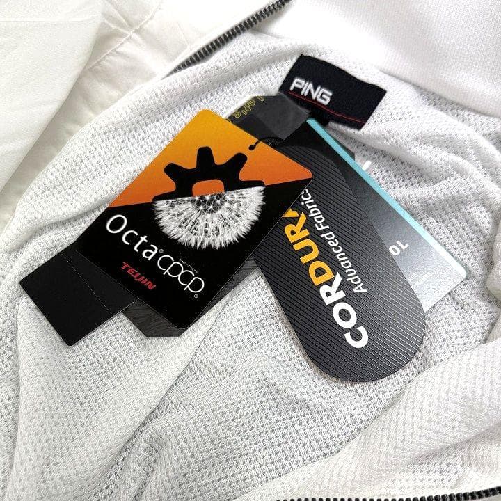 新品 PING ピン ゴルフ 高機能 ドッキング ブルゾン ジャケット 白 3L