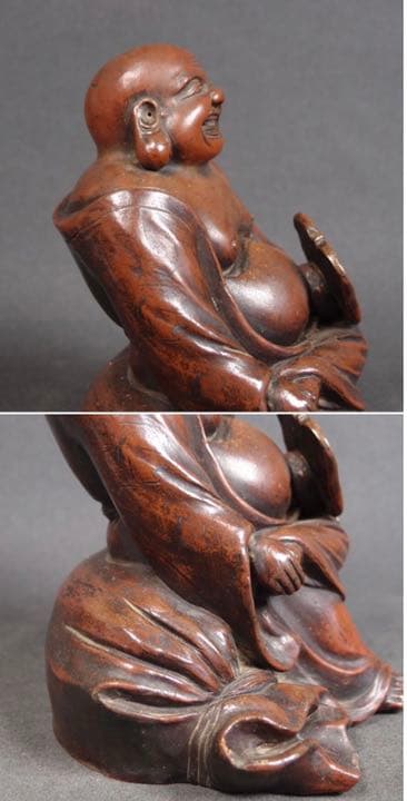 送料無料　江戸時代　備前焼　布袋伏香炉