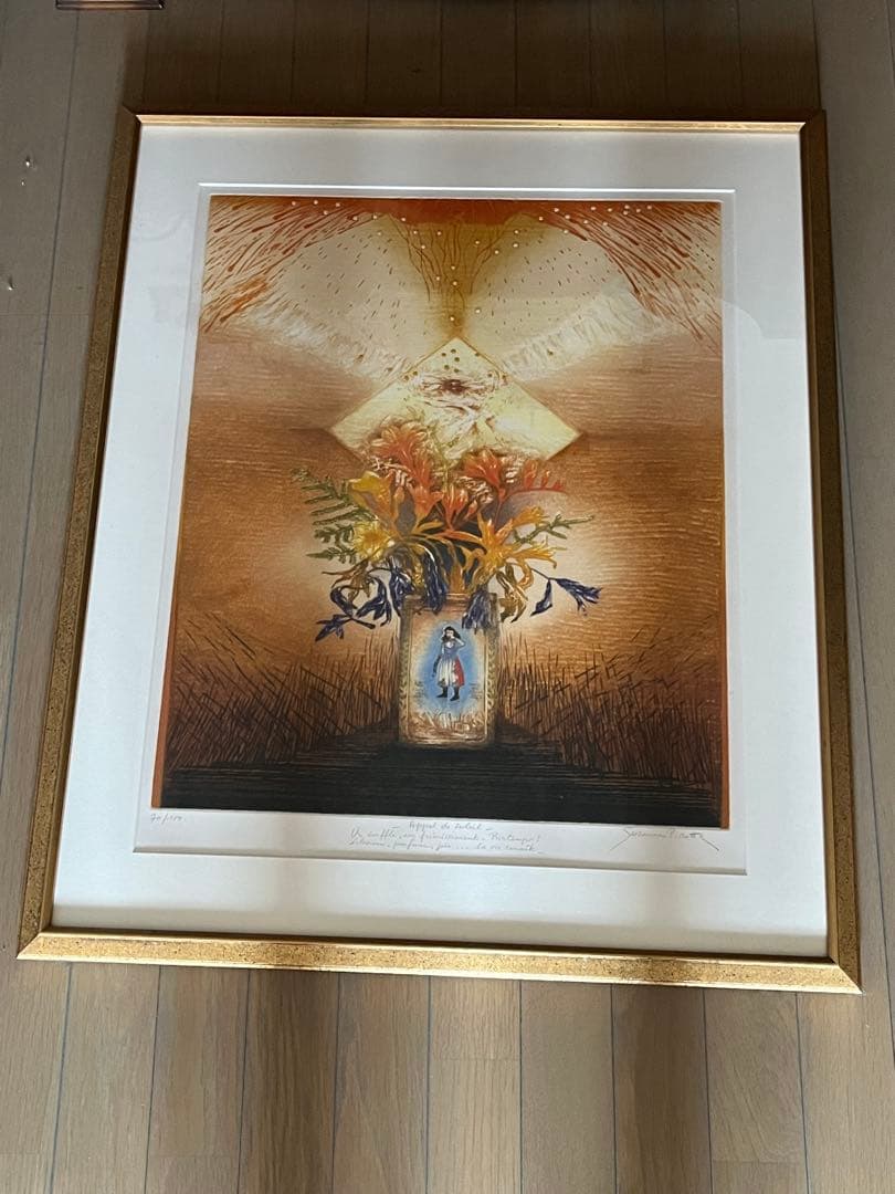 お値下げ★Suzanne pinotte★シルクスクリーン 額82x70㎝