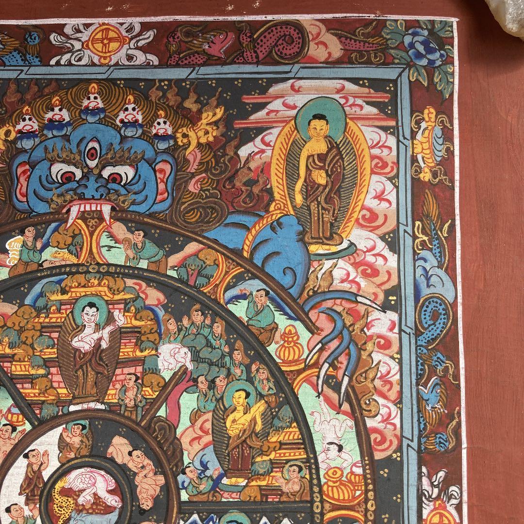 タンカペイント　六道輪廻