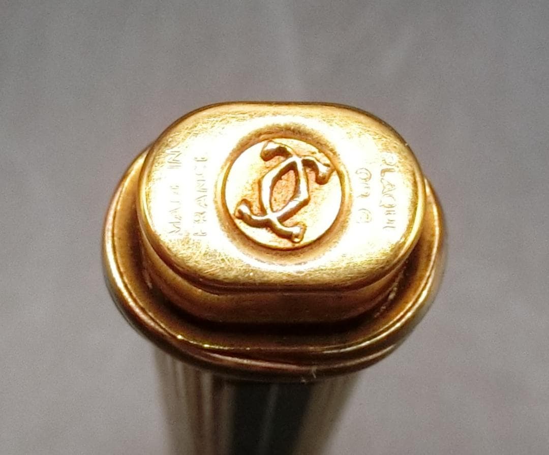 Cartier　カルティエ　ボールペン　ゴールド　キャップ式