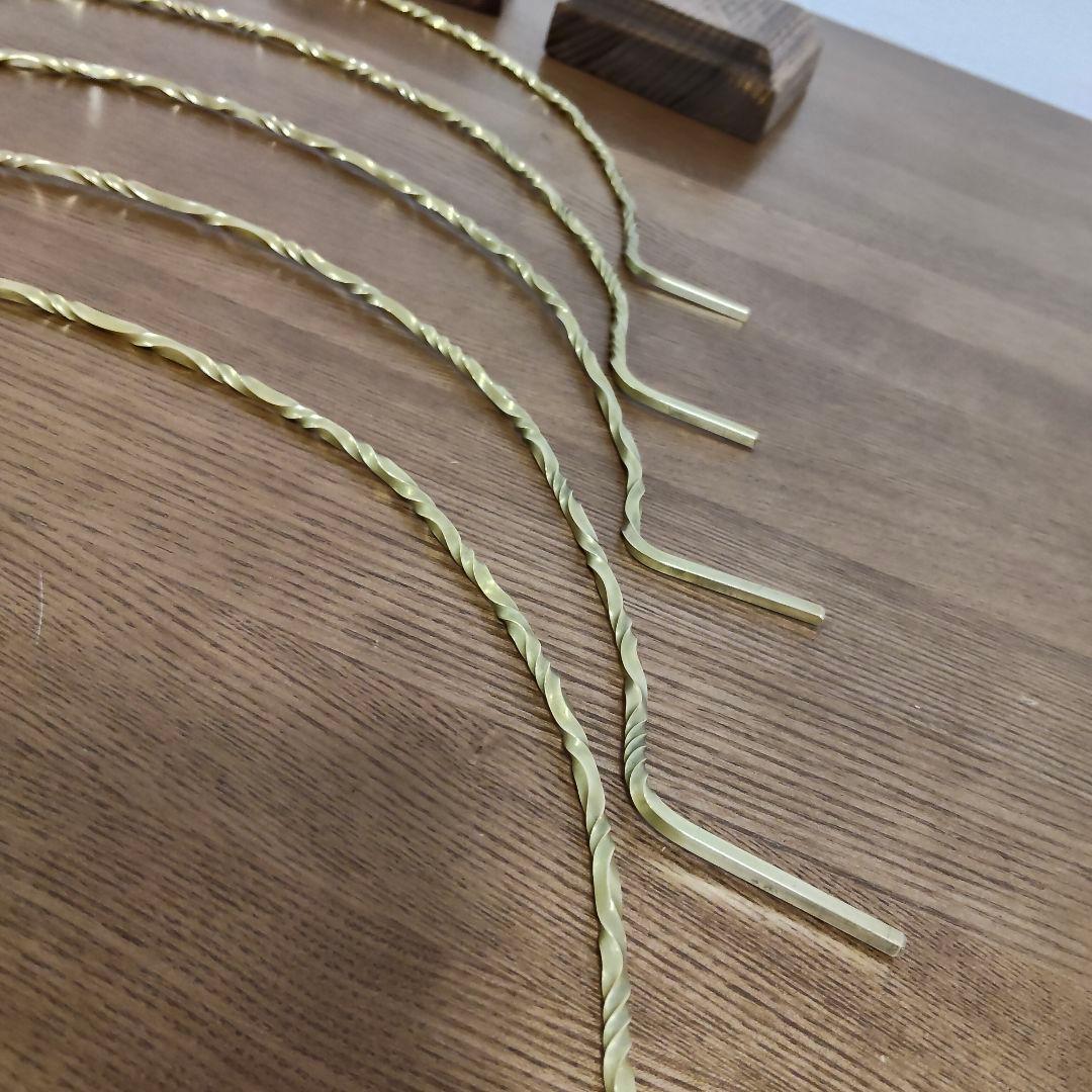 リスタ　真鍮　ツイスト　ランタンスタンド　10セット