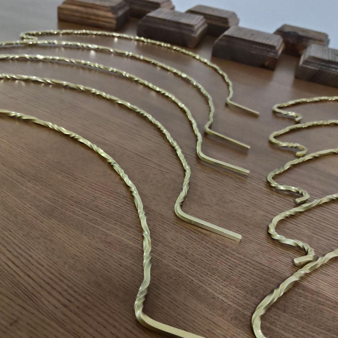 リスタ　真鍮　ツイスト　ランタンスタンド　10セット