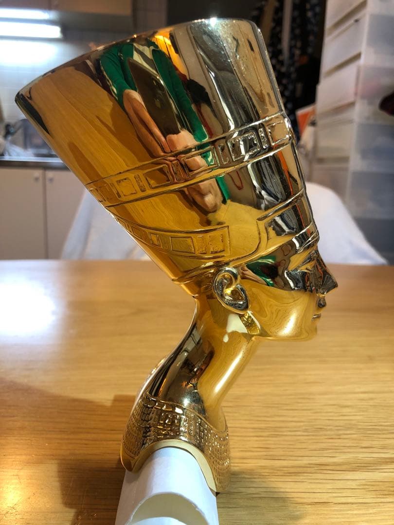 ネフェルティティ　無垢金属製　頭像　エジプト　数量限定　ゴールド