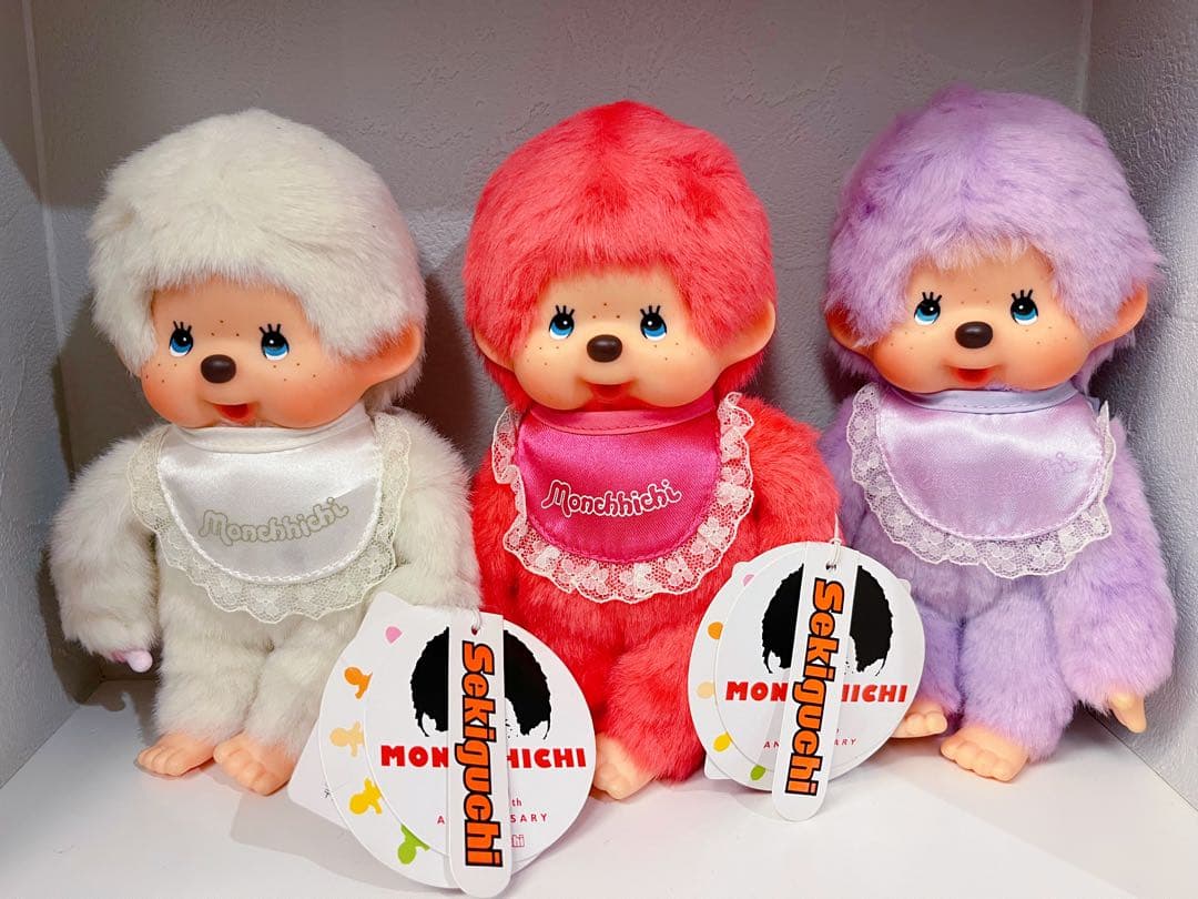 希少！ モンチッチ トーン 30th ホワイト　レッド　パープル セキグチ サル