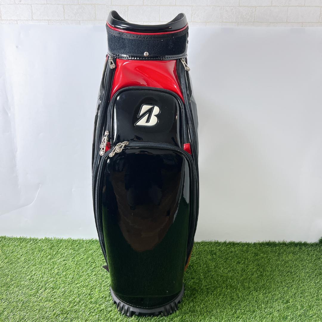 BRIDGESTONE ブリヂストン エナメル 3点式 黒 キャディバッグ