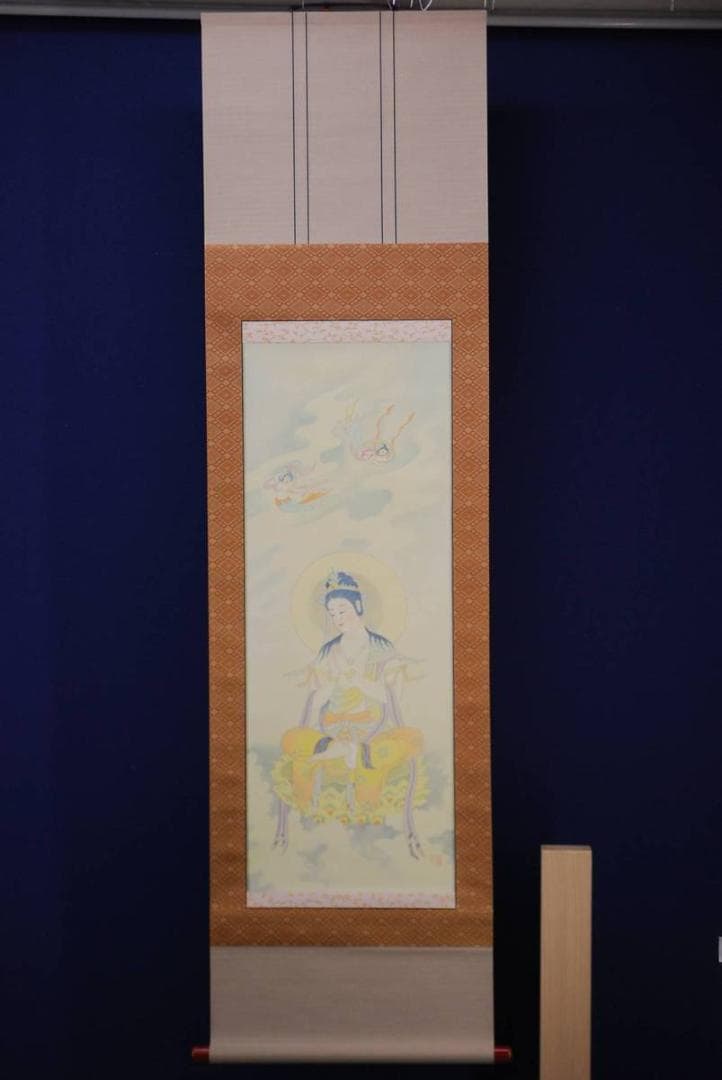 不詳/作者不詳/観音/美品/布袋屋掛軸HD-374