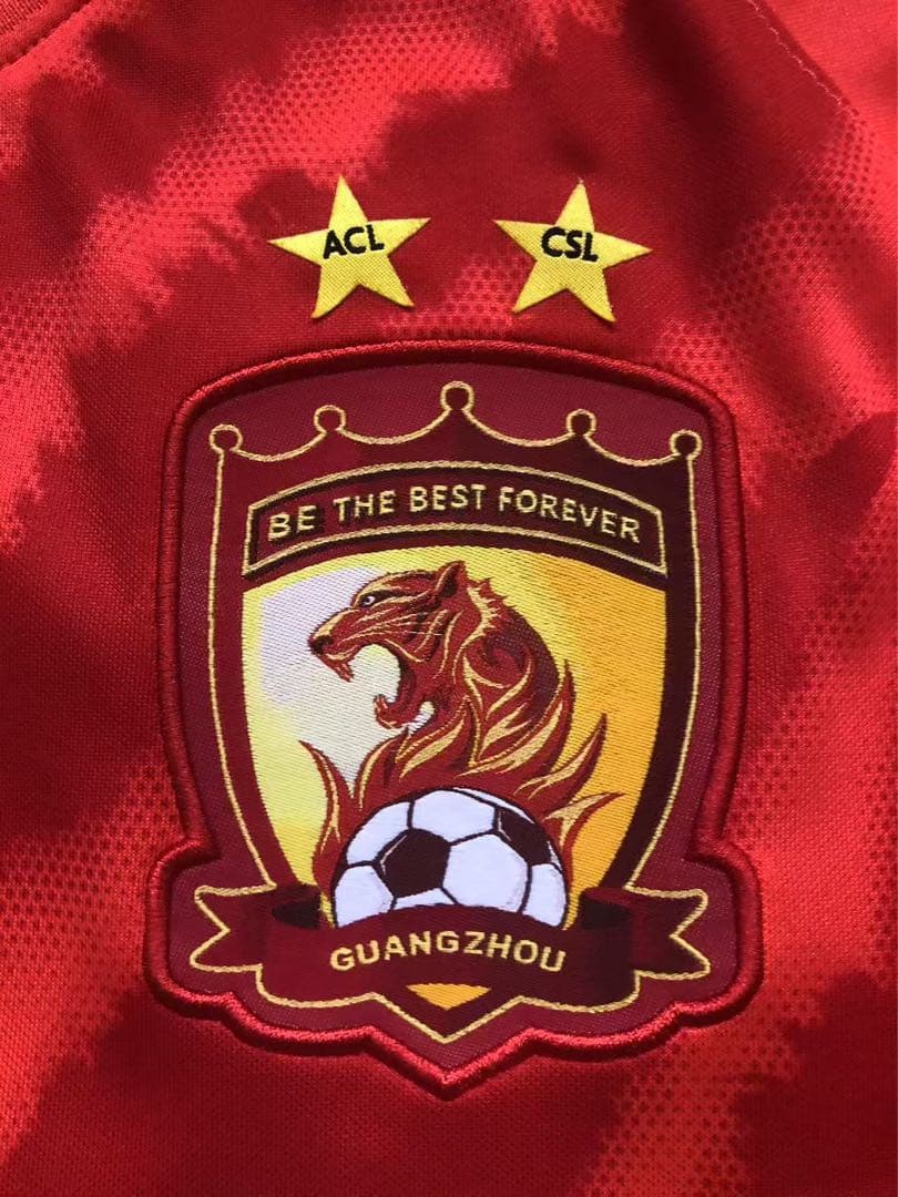 【★マッチウォーン★支給品】2020広州恒大ACL#25鄧涵文選手