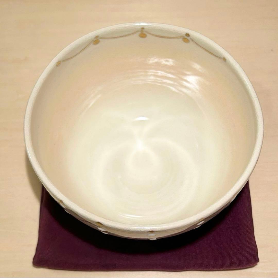 抹茶茶碗　'色絵　クリスマスチャーム' 京焼　茶道具