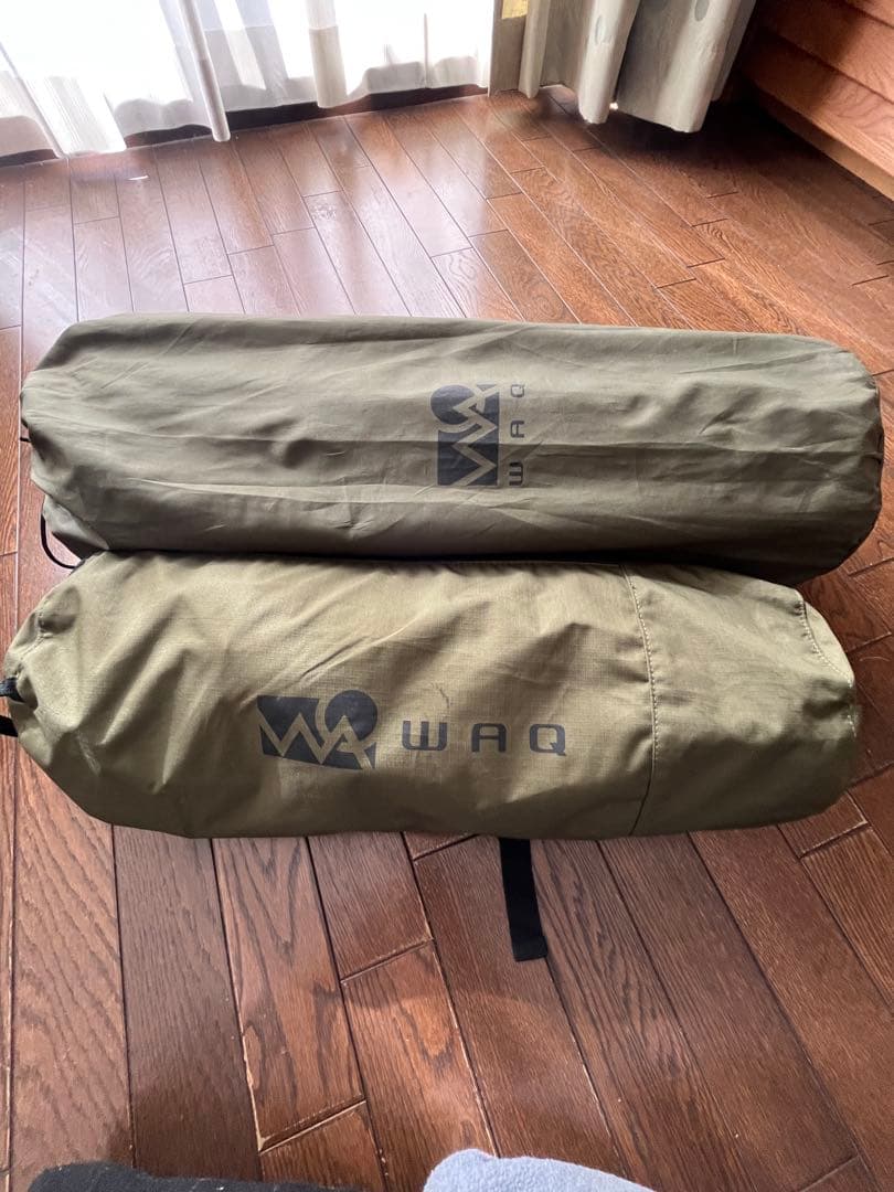 WAQ インフレータブルマット 8cm 2WAYコットセット