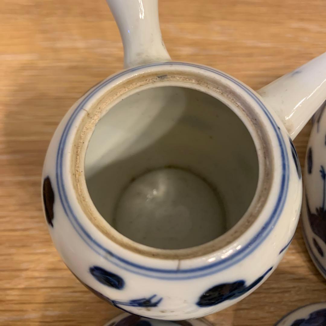 初代 道八 茶器　　鹤の図　259