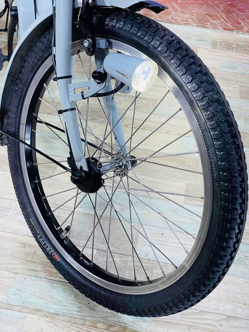 Y2232人気モデル！ビッケ12AH⭐️ブリヂストン子供乗せ電動アシスト自転車