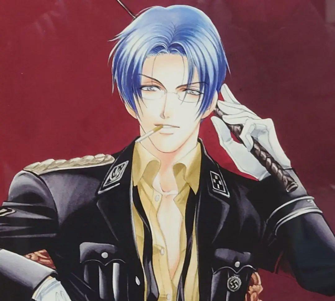 ナチ■氷栗優■版画(初期版)■保証書付き■学園ヘヴン■中嶋英明■鬼恋堂