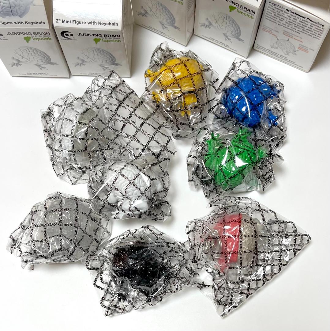 【袋未開封】ジャンピングブレイン 8個まとめ売り 2インチフィギュア