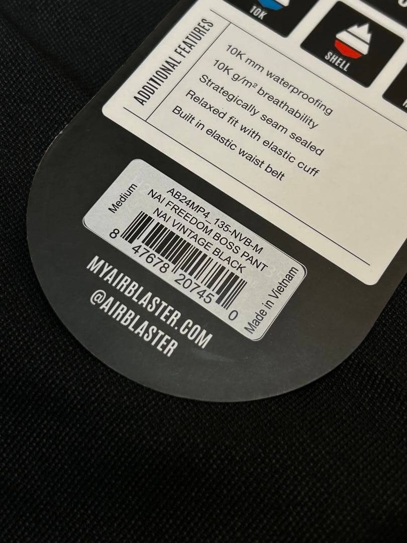 新品エアブラスターNAI FREEDOM BOSS PANT M