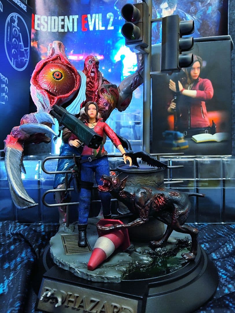 CAPCOM.[バイオハザード②(クレア＆バーキン＆ジオラマ台座)]