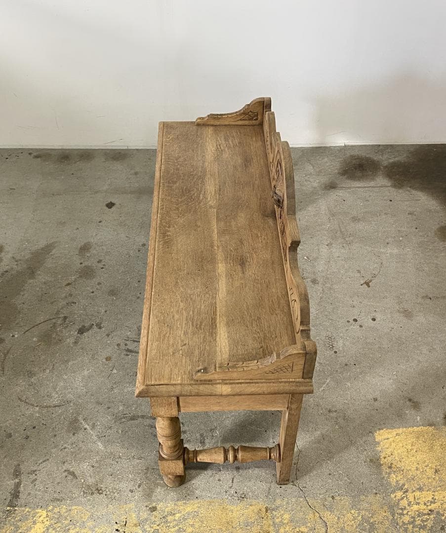 フランス アンティーク Carved Oak Hall Table テーブル