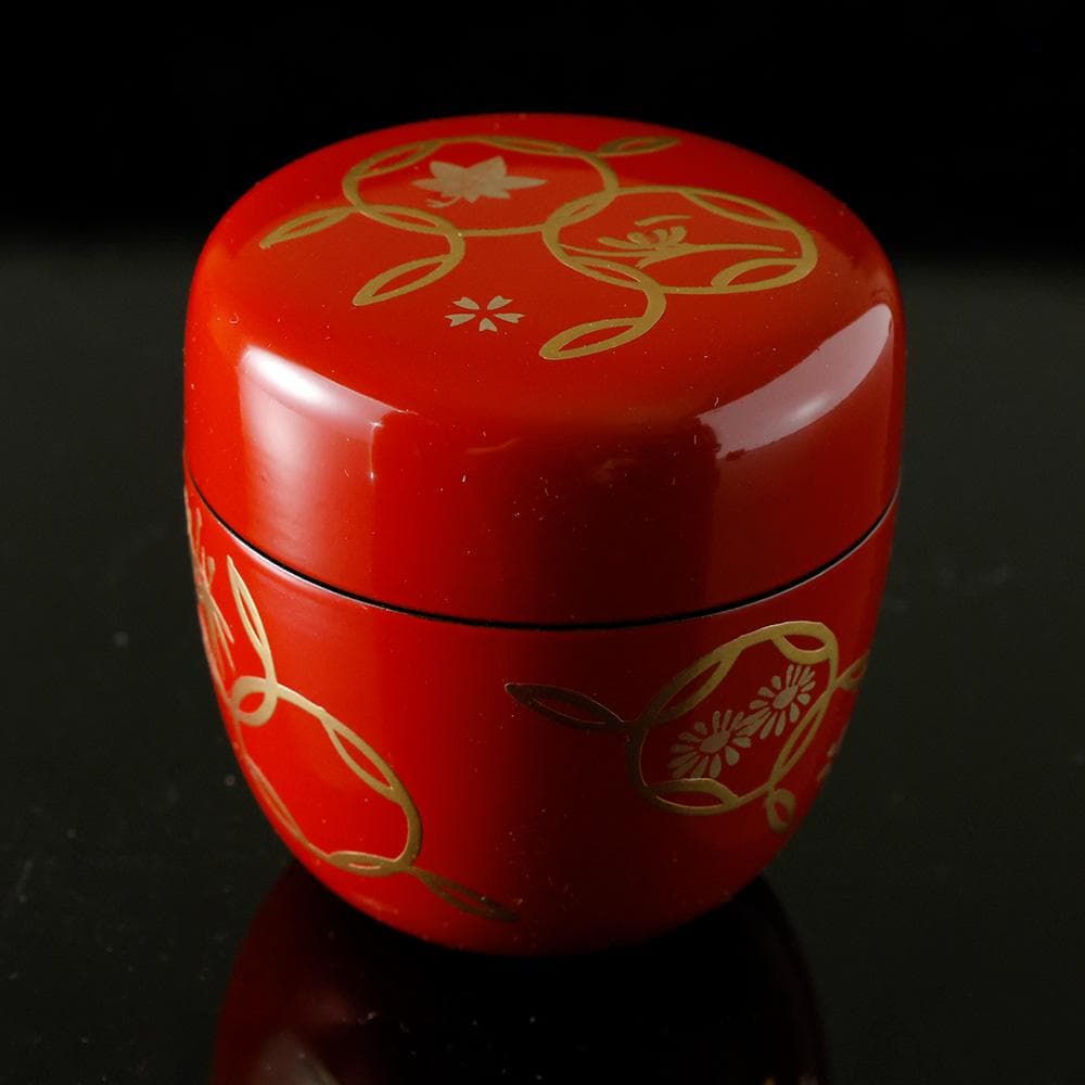 お得！時代物 「 高麗粉引平茶碗 」と「 未使用美品 茶道具 短冊 」朱塗 棗