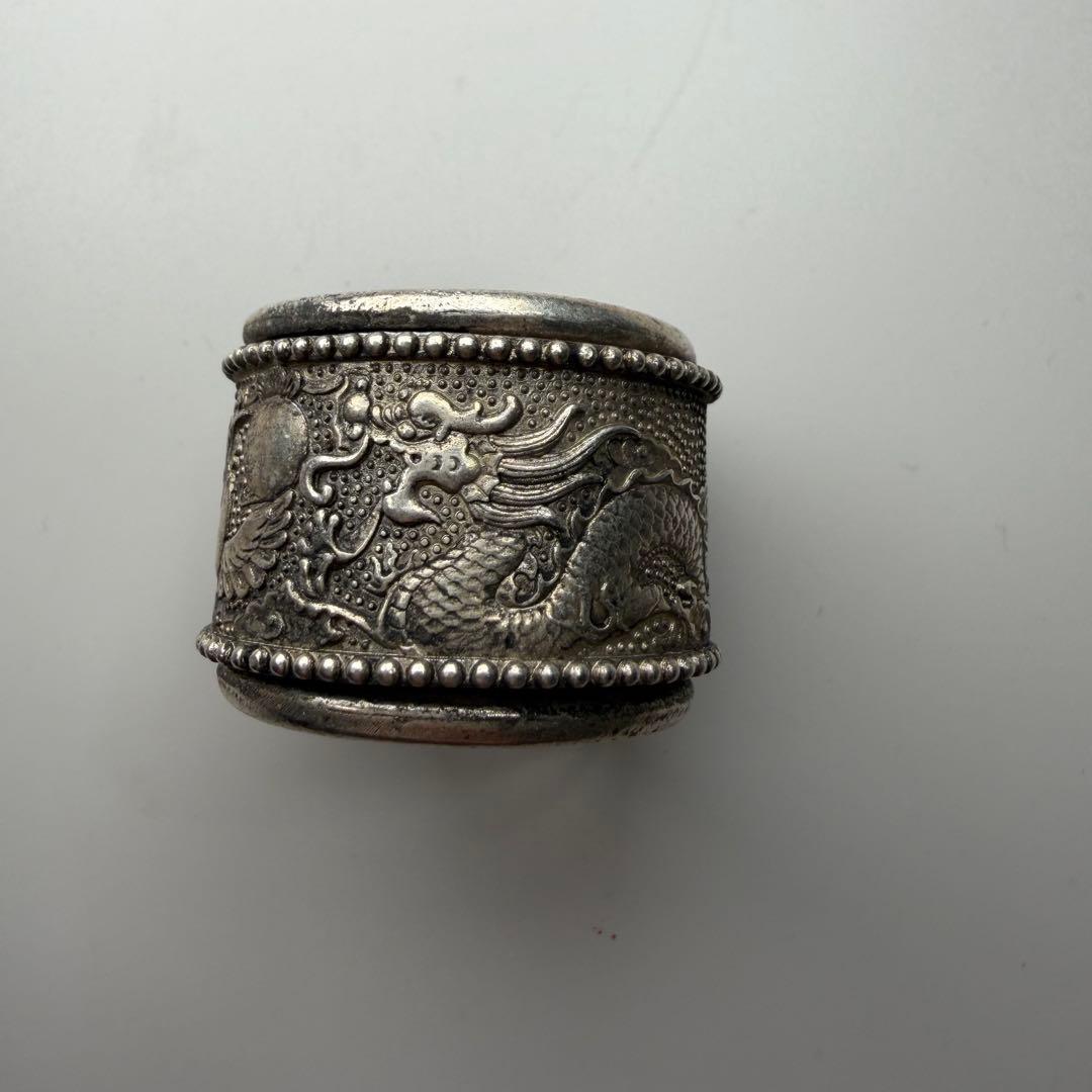 旧蔵　ドラゴンと鳳凰　リング　扳指　親指用