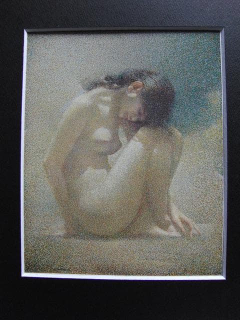 松澤茂雄【微光】希少な額装用画集より、状態良好、新品高級額装付