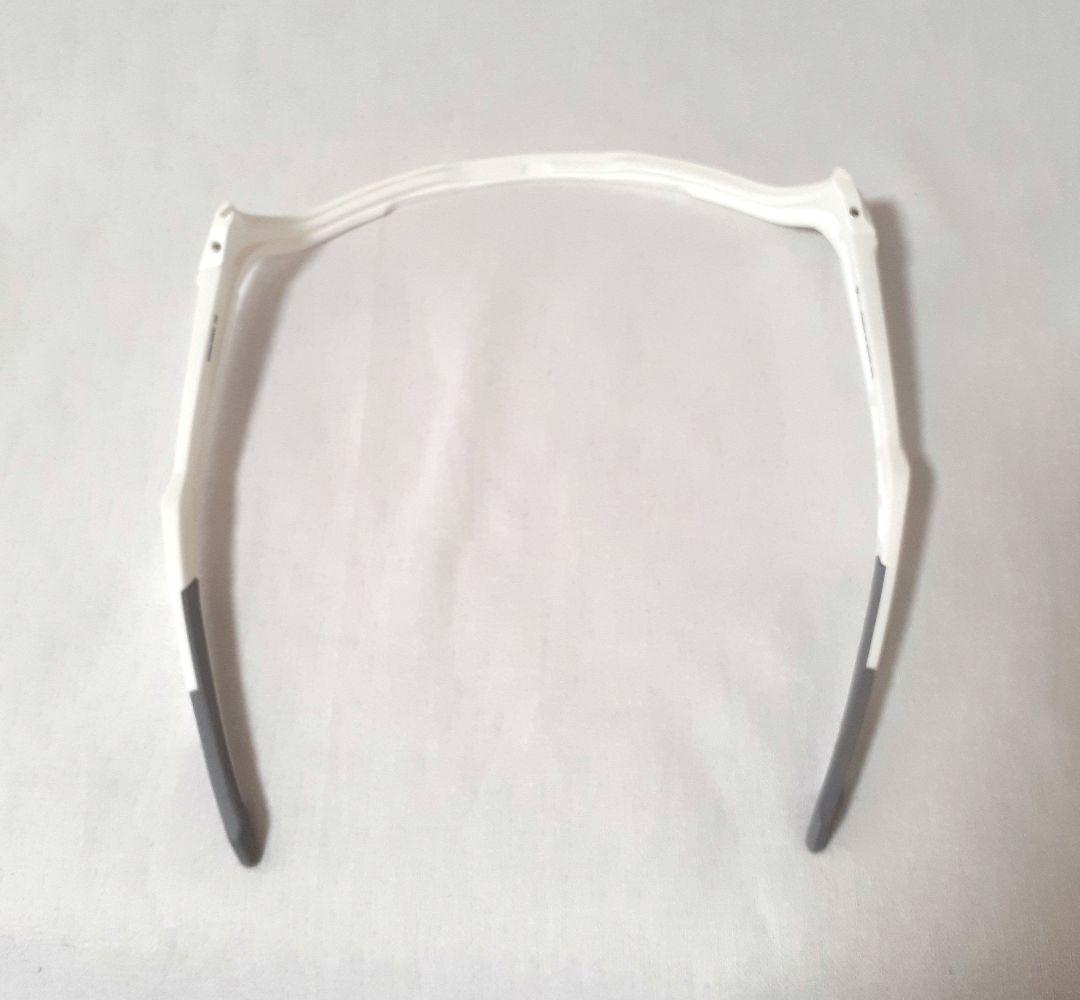 100% S3 マットホワイト フレーム、ノーズブリッジ、ノーズパッド２種