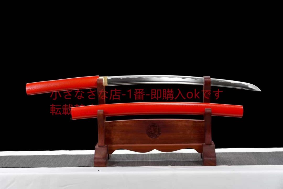 【紅魔居合刀】中炭素鋼武士刀  古兵器 武具 刀装具 日本刀 模造刀 居合刀