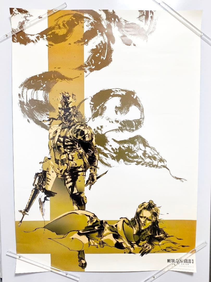 メタルギアソリッド3 MGS3 ポスター B2 非売品 未使用品 新川洋司
