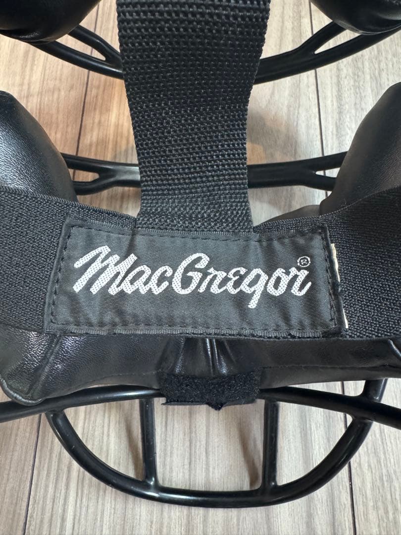 美品　MacGregor ブラック キャッチャー　審判　マスク