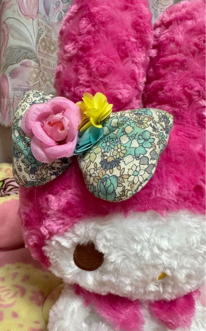 【激レア)Bigマイメロボアぬいぐるみ タグ付き