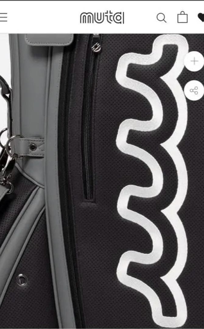 ムータ　キャディバッグ グレー DRx1 FWx2 UTx2 ヘッドカバーセット