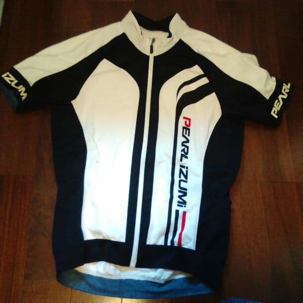 パールイズミ　mens　UV半袖ジャージ　ホワイトM