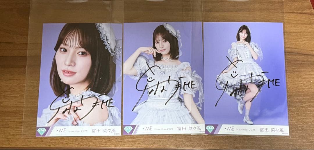 冨田菜々風 モブノデレラ 直筆 サイン コンプ