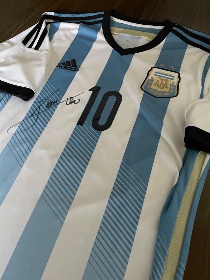 リオネル メッシ アルゼンチン代表 直筆サイン入り ユニフォーム バルセロナ