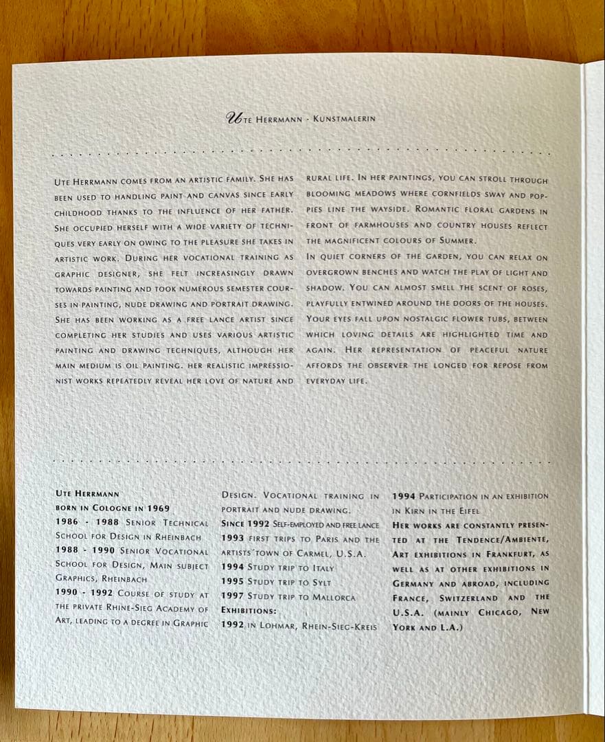 真作 油彩肉筆画　ウット・エルマン　『ひまわり畑のヴィラ』