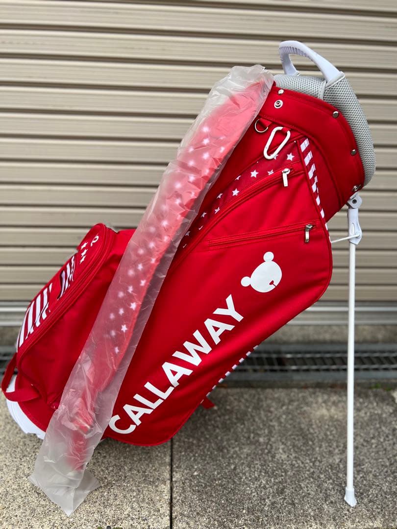 CALLAWAY キャディバッグ レッド ストライプ リミテッドモデル