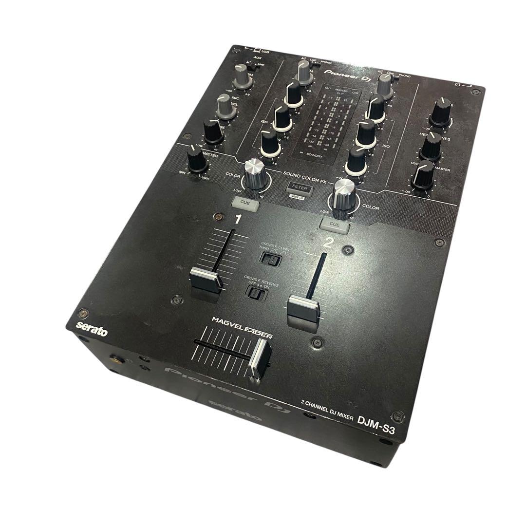 【ジャンク】Pioneer DJミキサー　DJM-S3 チャンネルミキサー