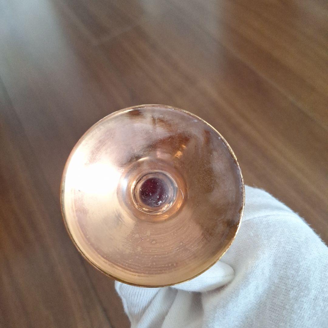 ベネチアングラス　花柄 シャンパングラス 6個セット　ムラノグラス