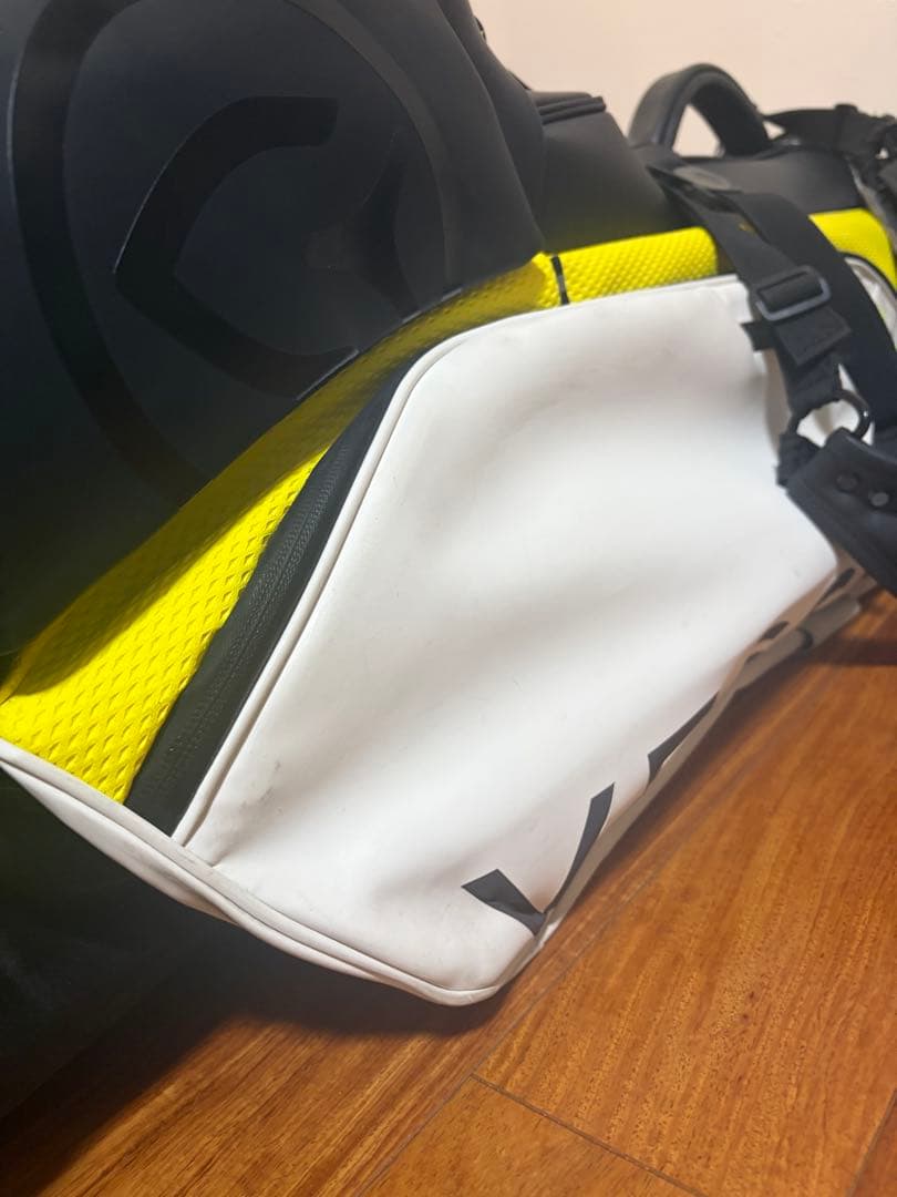 Vessel スタンドバッグ ホワイト/ブラック/イエロー