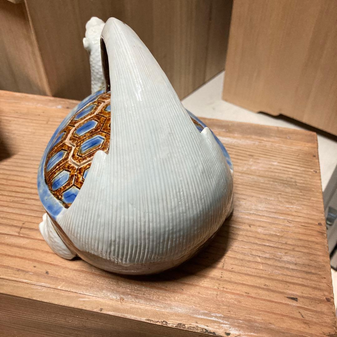 時代　平戸焼　亀型　水注