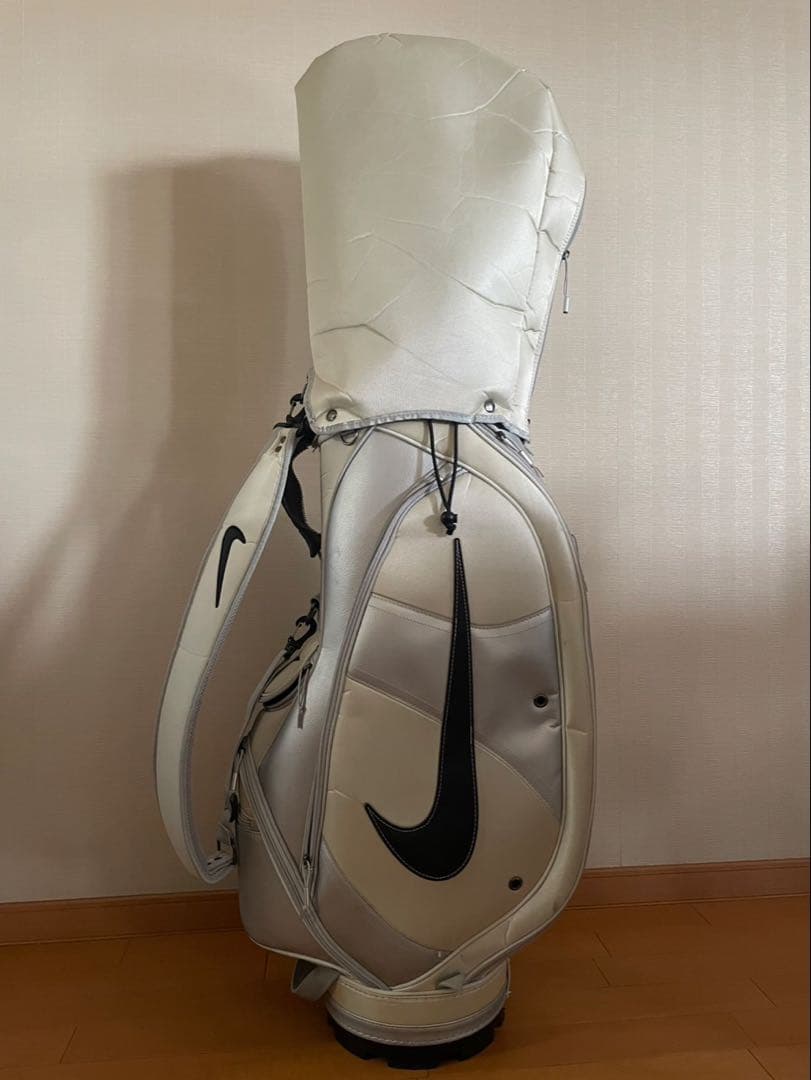 Nike キャディバッグ ゴルフバッグ ホワイト・シルバー