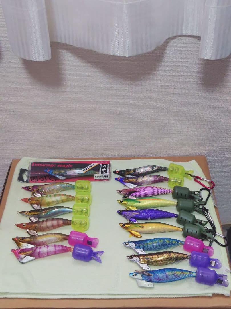 ダイワ　ヤマシタ　シマノ　エギ16本セット　ケース＆カンナカバー付