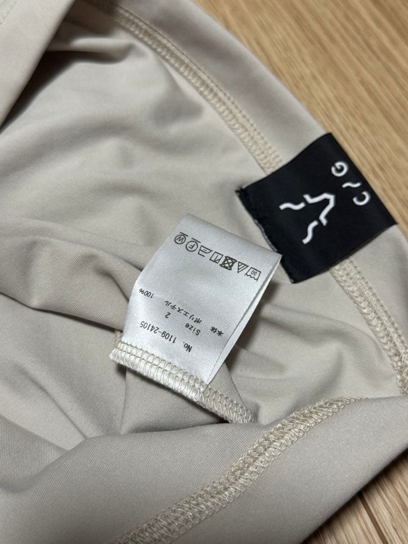 1回着用のみ美品✨️CPGGOLF 半袖 もっくネック ベージュ 2 Mサイズ