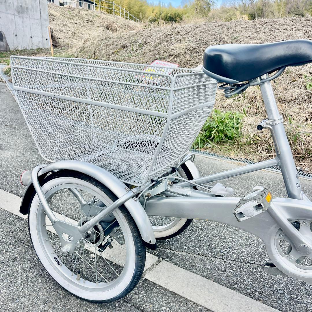 荷物を運びやすい三輪車、買い物向け自転車 ブリヂストンワゴン【大阪吹田・整備済】