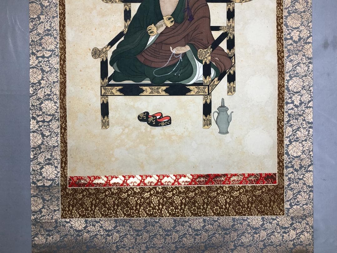 【 肉筆仏画 】　空海　アーンク　桐箱付　蔵出し