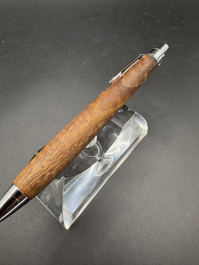 502極上　ハワイアンカーリーコア　ツートン　木軸シャーペン　ボールペン