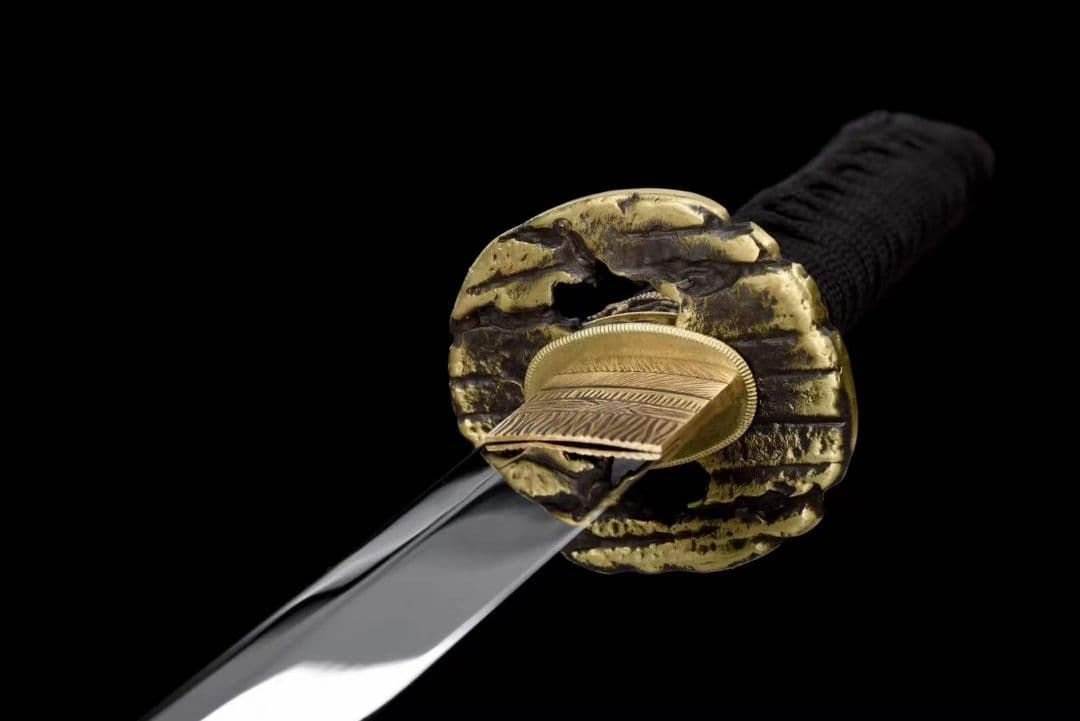 12寸銅装鋒鋼鏡面唐刀『断夢』武具　刀装具　日本刀　模造刀 居合刀