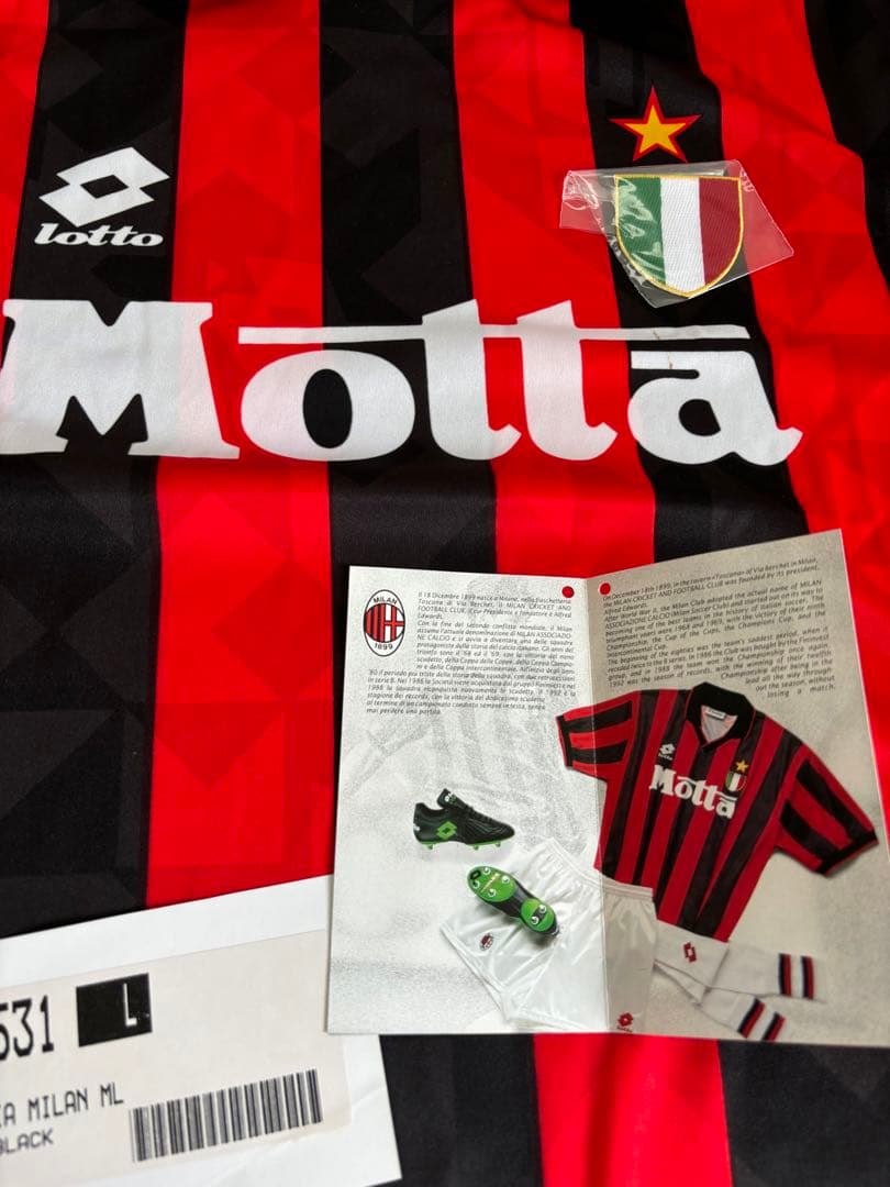 ACミラン　ユニフォーム　長袖　90s ビンテージ