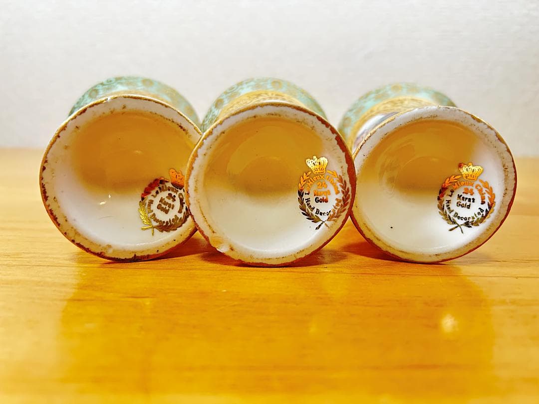 Le Mieux リキュールセット グラス デキャンタ 24金 金彩 カップ