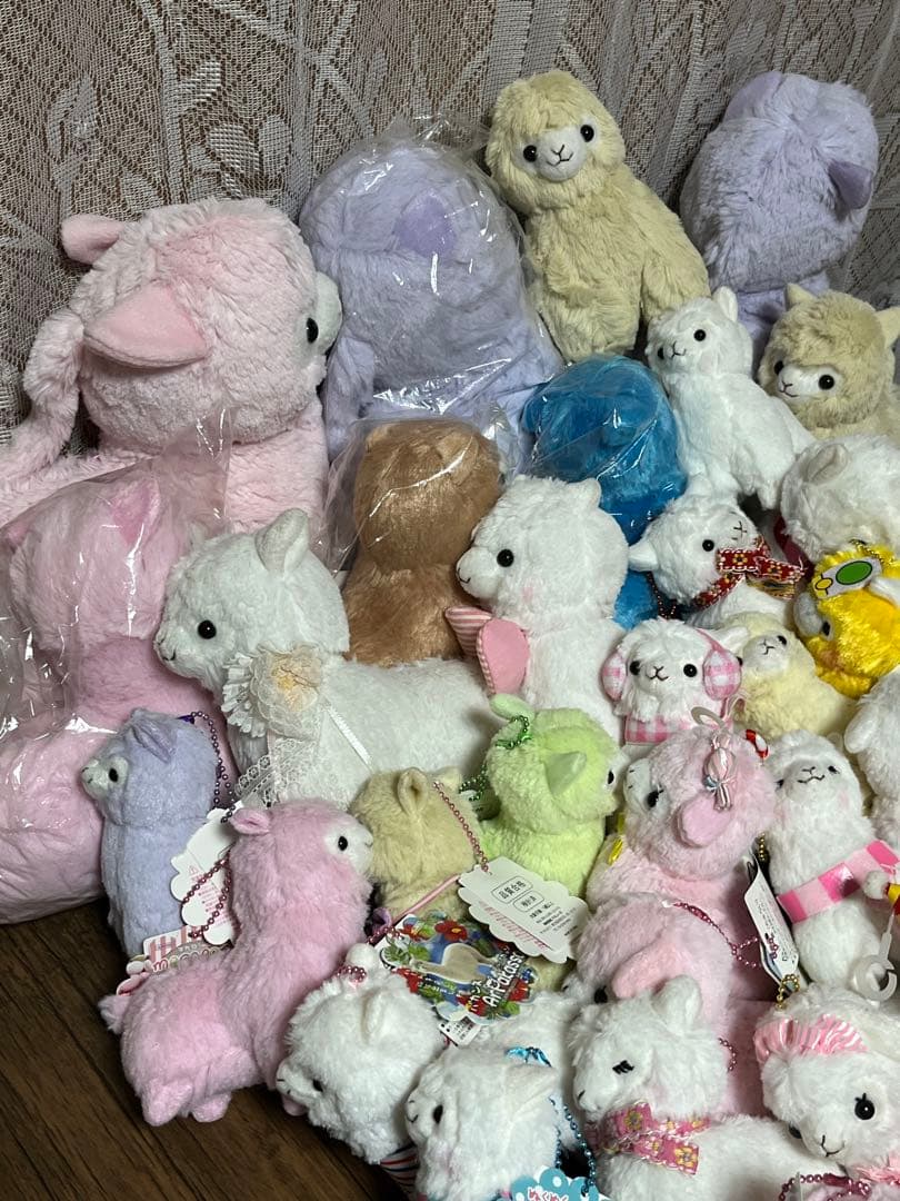 アルパカッソ＆ベイビーアルパカッソ　ぬいぐるみ＆ポーチ＆小物れ　大量セット